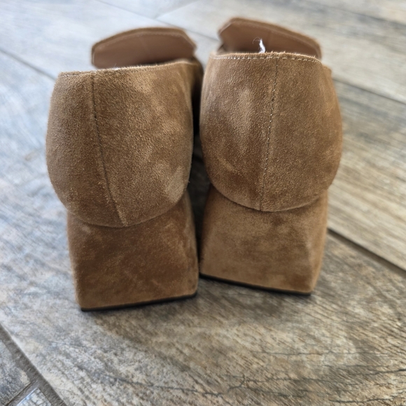 Nodaleto Women's Bulla Cara Hazel Tan Suede Block Heel Loafers 37 7 - Picture 5 of 6